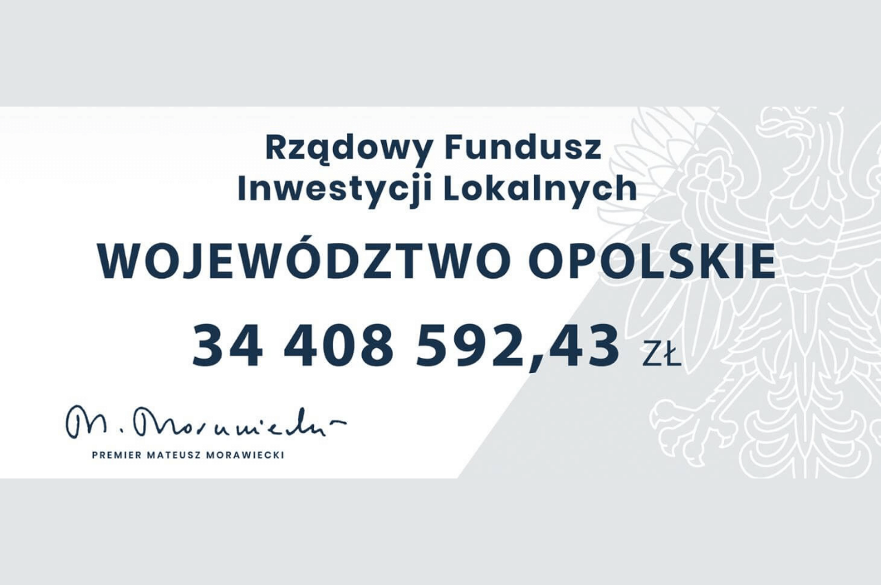 Opolszczyzna z kolejnymi pieniędzmi. Środki z RFIL-u rozdane!