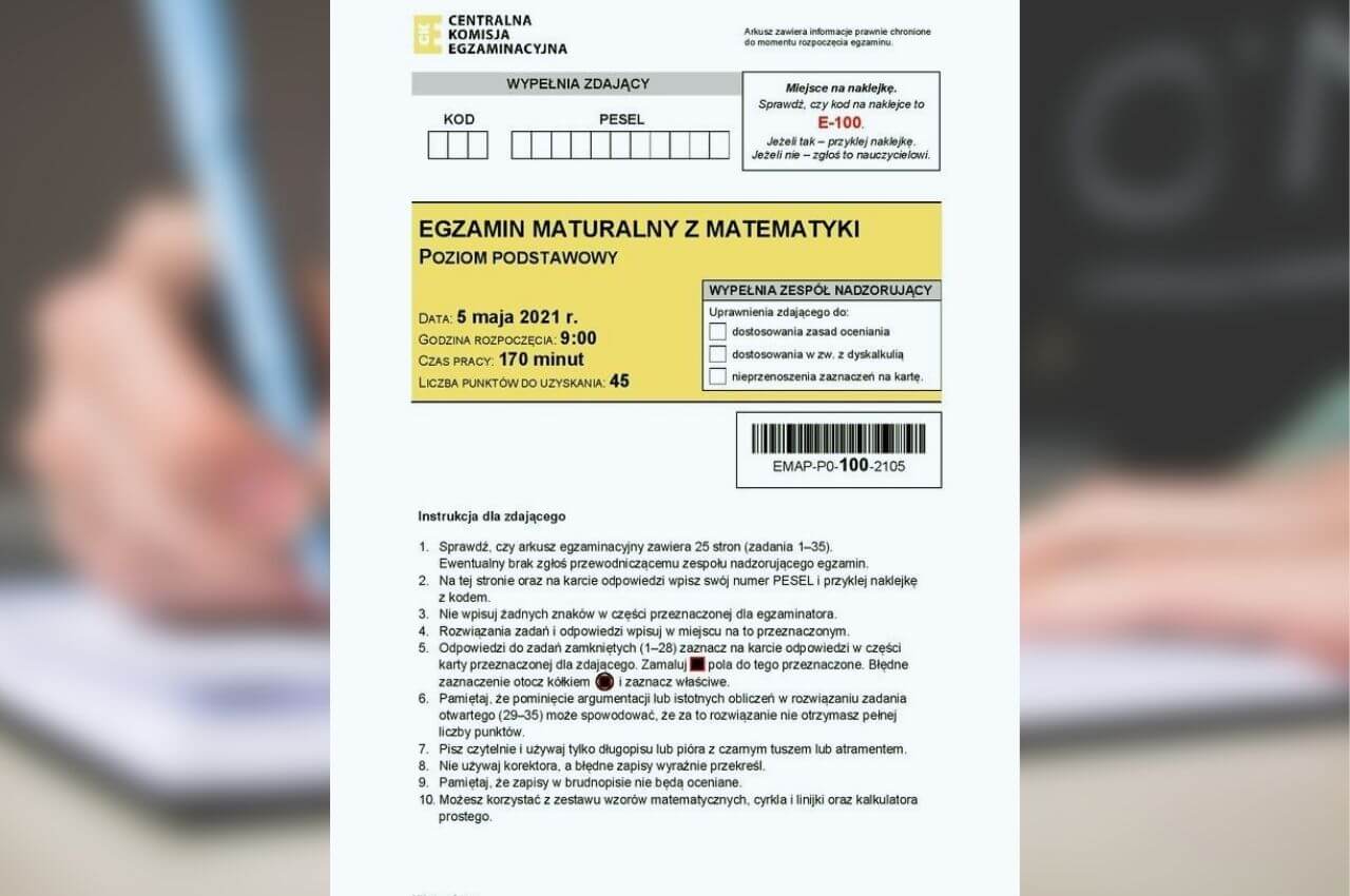 Maturzyści zmierzyli się z matematyką. Co było w arkuszu?