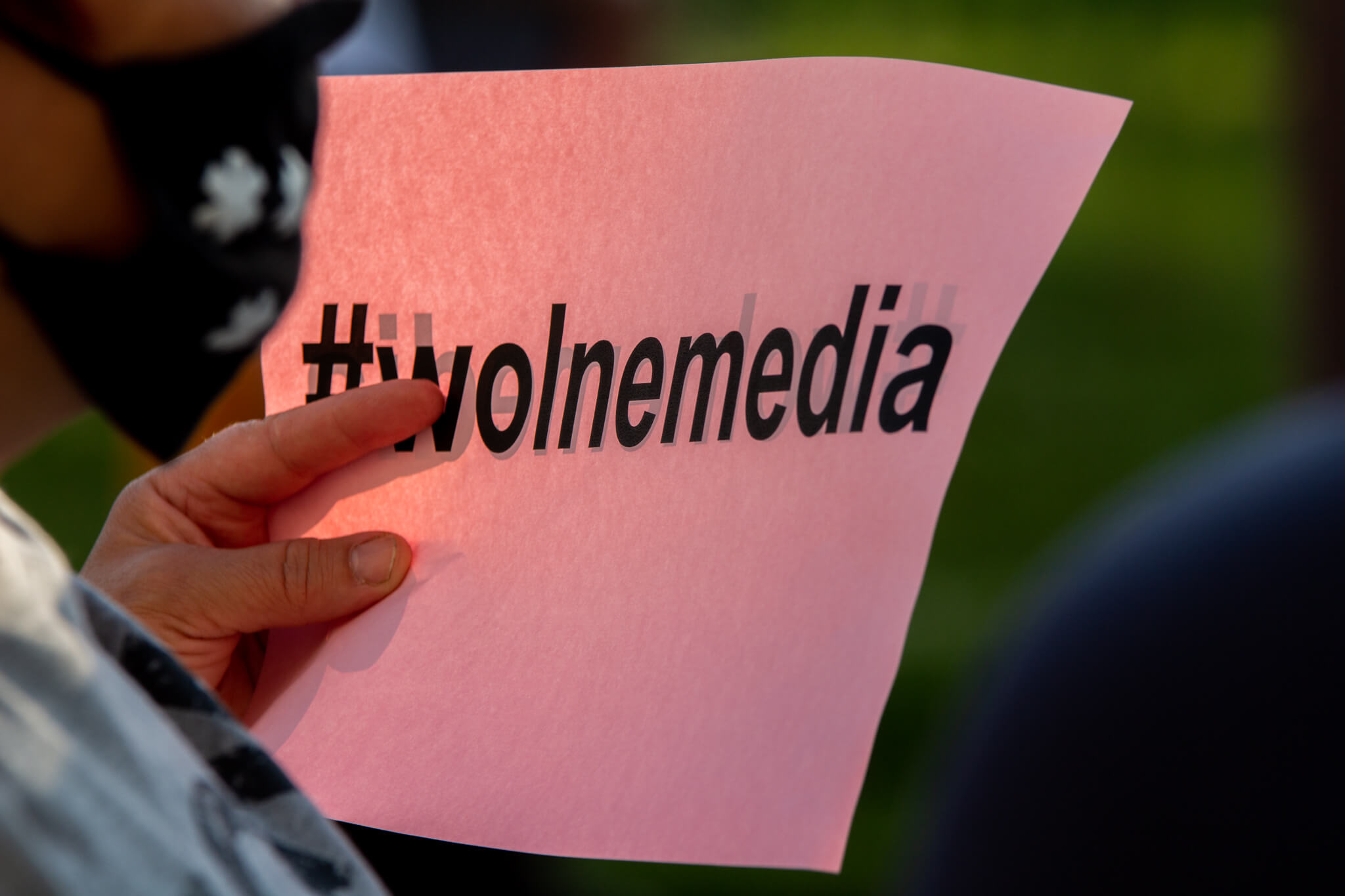 protest w obronie wolnych mediów, lex TVN