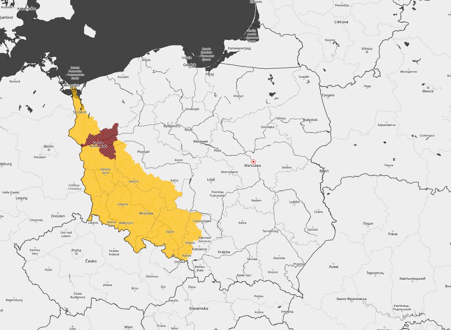 Ostrzeżenia przed burzami w regionie (8.09)