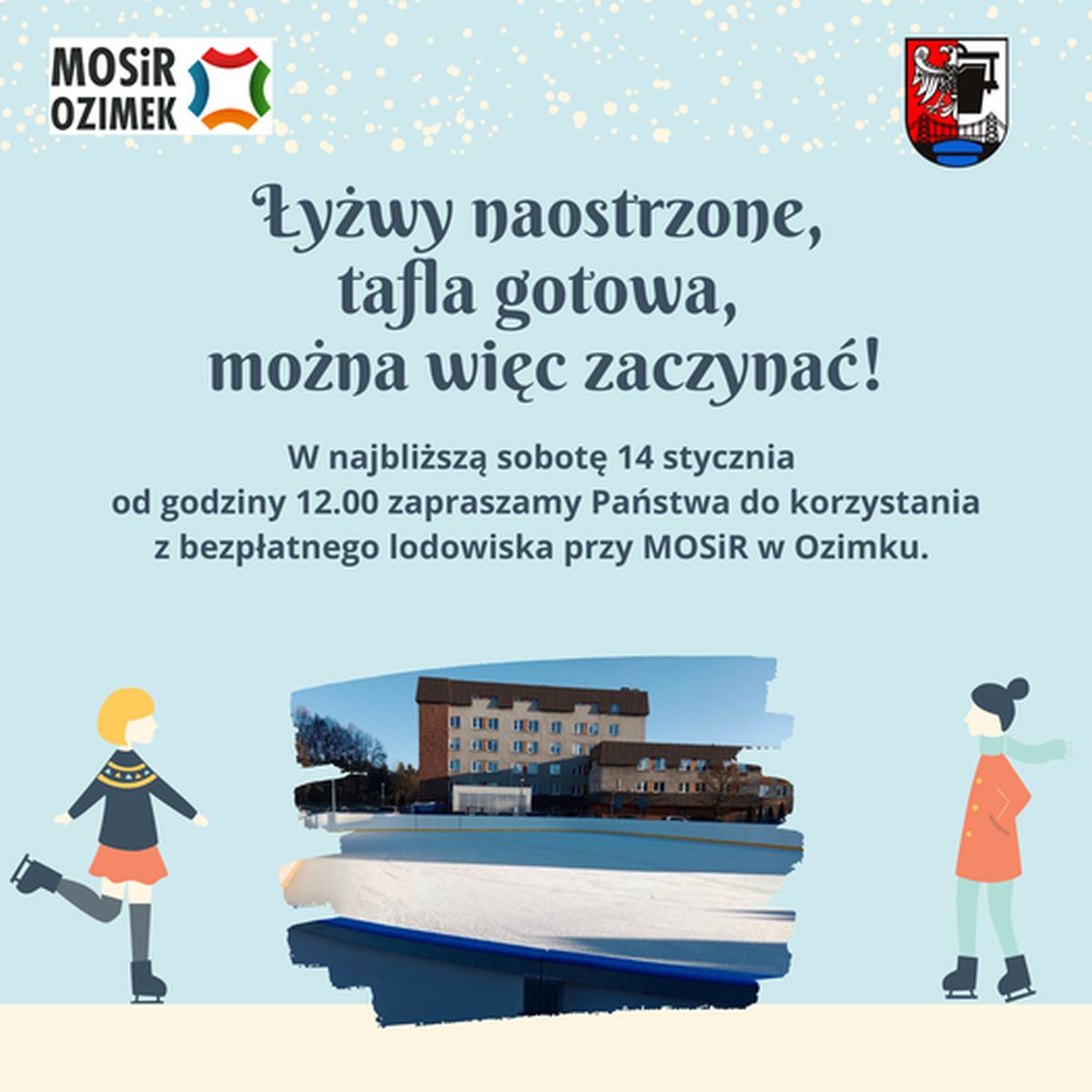 W sobotę w Ozimku zostanie otwarte lodowisko