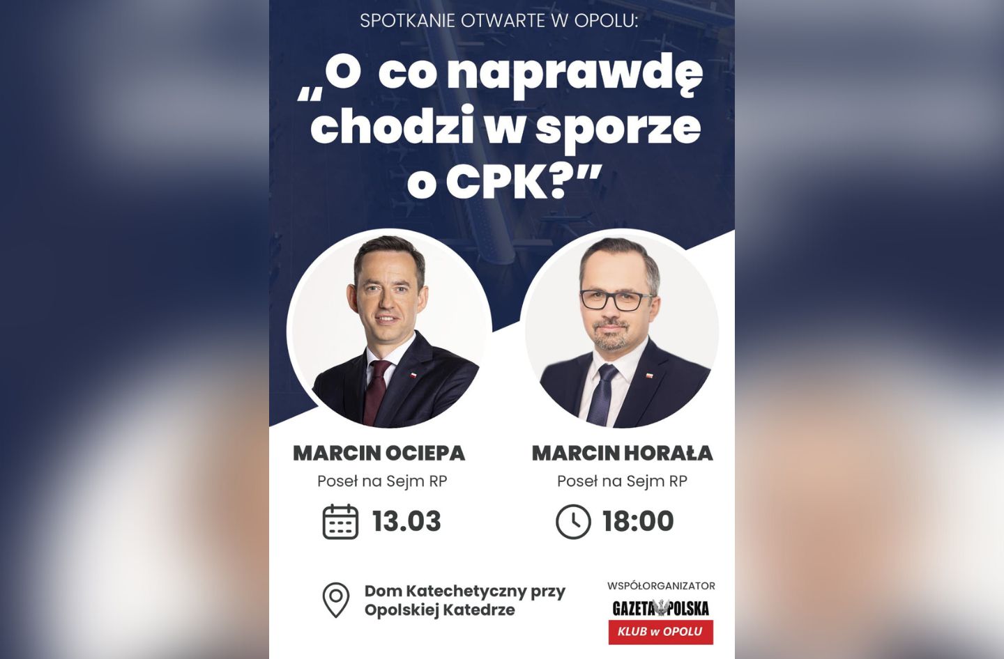 CPK, debata, Marcin Ociepa, Marcin Horała
