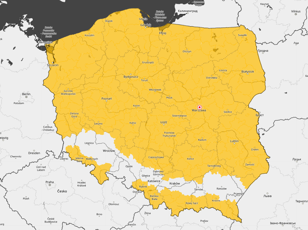 Ostrzeżenia meteorologiczne – przymrozki